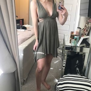 Planet Blue Green Mini Dress